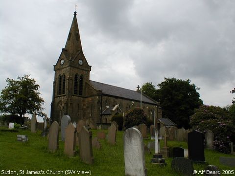 Recent Photograph of St James's Church (SW View) (Sutton by Macclesfield)