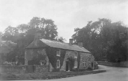 Old Photograph of Cottage by Sheep Wash Bridge (Ashford)
