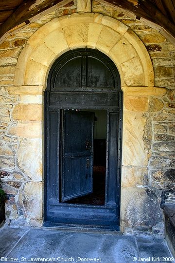 Recent Photograph of St Lawrence's Church (Doorway) (Barlow)