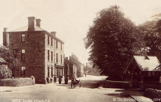 Old Postcard of The Village (Baslow)