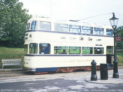 Recent Photograph of Sheffield's Last Tram (Crich)