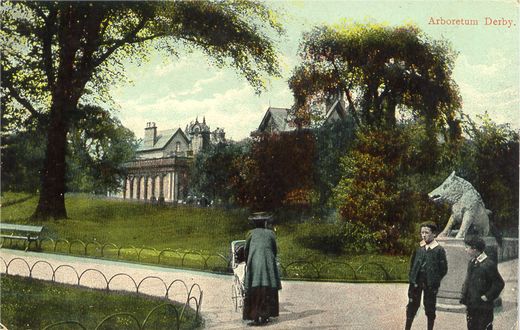 Old Postcard of The Arboretum (Derby)