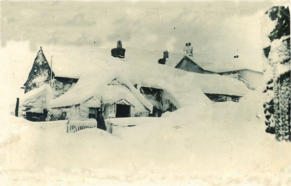 Old Photograph of Deep Snow in Eyam (Eyam)