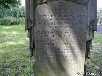 ROWLAND, Humphrey 1812