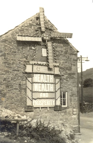 Old Photograph of Shoe Factory Decoration (Eyam)