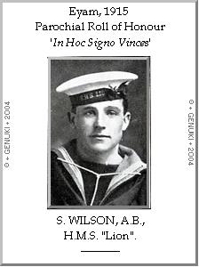 S. WILSON, A.B., H.M.S. 'Lion'