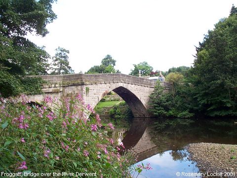 Recent Photograph of Bridge over River Derwent (Froggatt)