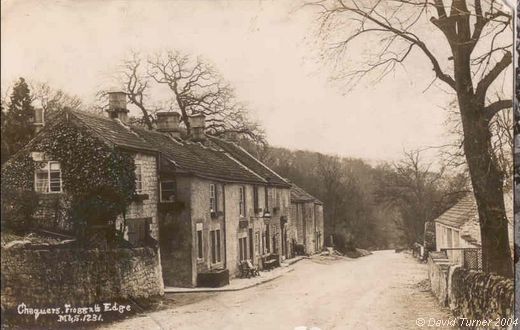 Old Postcard of The Chequers Inn (2) (Froggatt)