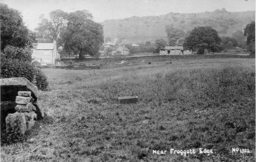 Old Postcard of Near Froggatt Edge (Froggatt)