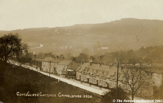 Old Postcard of Goatscliffe Cottages (Grindleford)