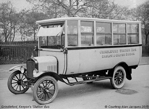 Old Photograph of Kenyon's ‘Station’ Bus (Grindleford)