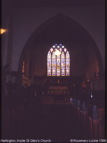 Recent Photograph of Inside St Giles's Church (Hartington)