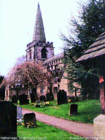 Recent Photograph of St Michael & All Angels Church (1999) (Hathersage)