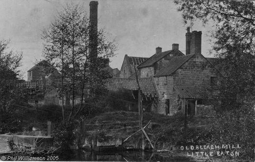 Old Postcard of Old Bleach Mill (Little Eaton)