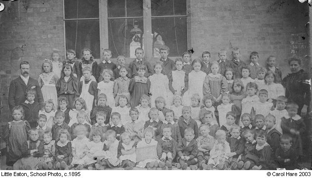 Old Photograph of School Photo (c.1895) (Little Eaton)