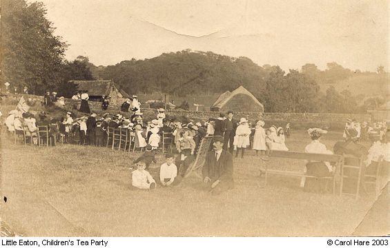 Old Photograph of Children's Tea Party (Little Eaton)