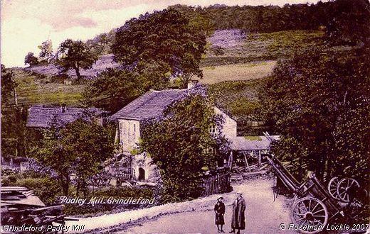 Old Postcard of Padley Mill (Nether Padley)