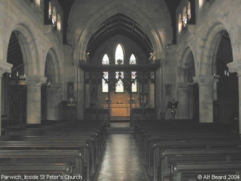 Recent Photograph of Inside St Peter's Church (Parwich)