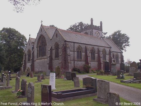 Recent Photograph of Charles King & Martyr's Church (2004) (Peak Forest)
