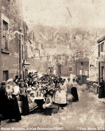 Old Photograph of Jubilee Celebrations (1897) (Stoney Middleton)