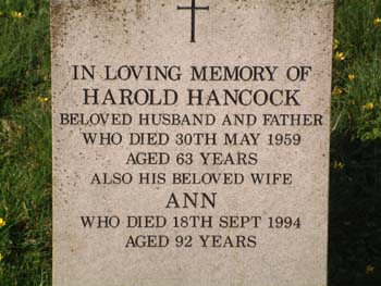 HANCOCK. Harold & Ann