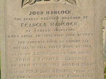 HANCOCK, John & Frances
