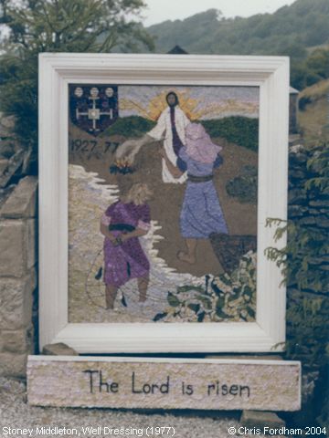 Stoney Middleton, Well Dressing ‘The Lord is Risen’ (1977)