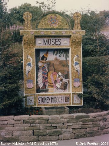 Stoney Middleton, Well Dressing ‘Moses’ (1978)