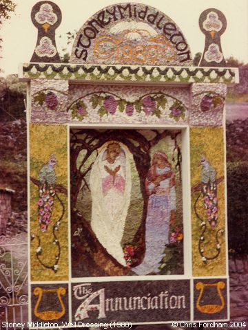 Stoney Middleton, Well Dressing ‘The Annunciation’ (1980)