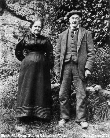Old Photograph of William & Elizabeth Mason (Stoney Middleton)