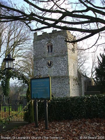 Recent Photograph of St Leonard's Church (The Tower) (Thorpe)