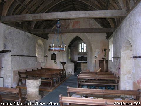 Recent Photograph of Inside St Mary's Church (Ampney St Mary)