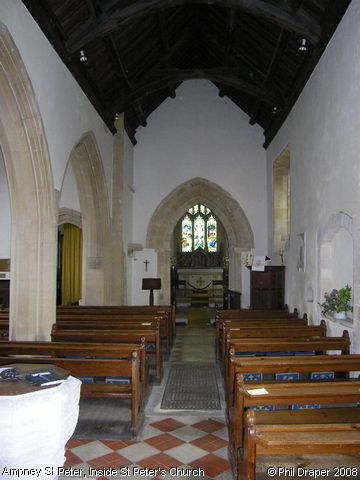 Recent Photograph of Inside St Peter's Church (Ampney St Peter)