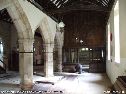 Recent Photograph of Inside St Andrew's Church (July 2007/2) (Ashleworth)