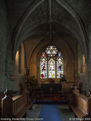 Recent Photograph of Inside Holy Cross Church (Avening)