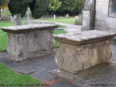 Recent Photograph of 17-18th Century Table Tombs (Barnwood)
