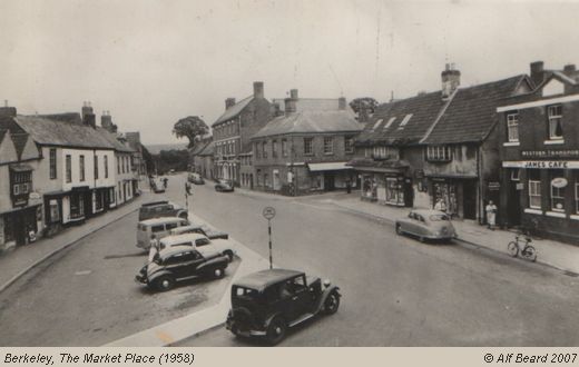 Old Postcard of The Market Place (1958) (Berkeley)