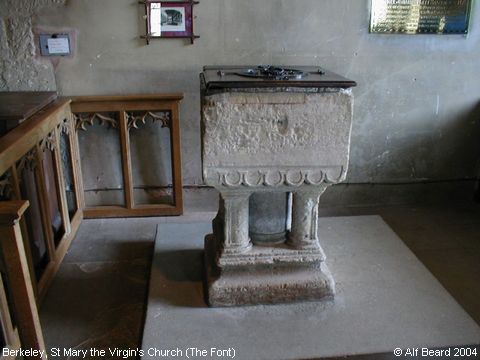 Recent Photograph of St Mary the Virgin's Church (The Font) (Berkeley)