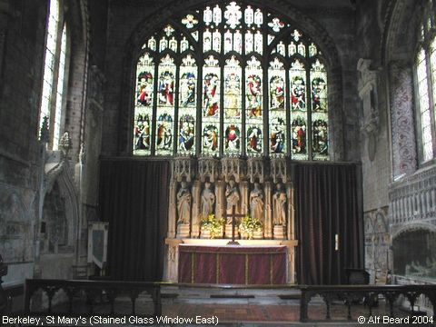 Recent Photograph of St Mary the Virgin's Church (Stained East Window) (Berkeley)