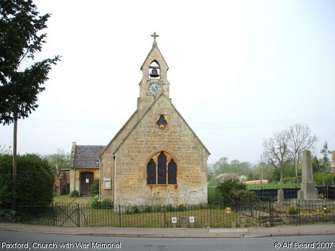 Recent Photograph of Paxford Mission Church and War Memorial (Paxford)