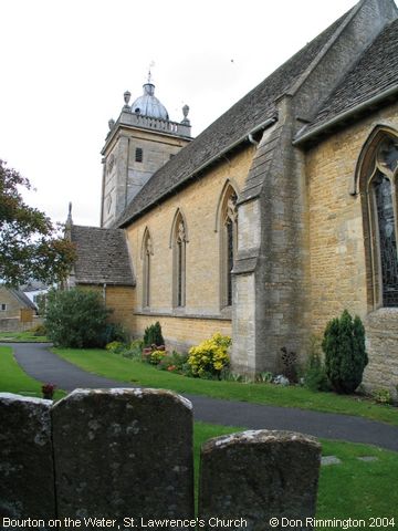 Recent Photograph of St Lawrence's Church (Bourton on the Water)