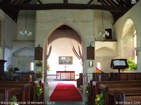 Recent Photograph of Inside St Michael's Church (Brimpsfield)
