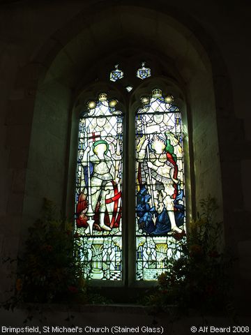 Recent Photograph of St Michael's Church (Stained Glass) (Brimpsfield)