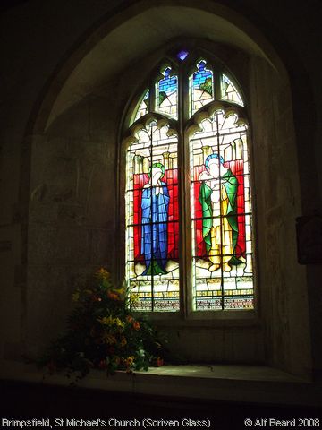 Recent Photograph of St Michael's Church (Scriven Glass) (Brimpsfield)