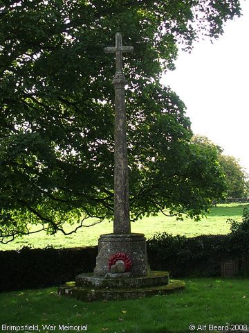 Recent Photograph of War Memorial (Brimpsfield)