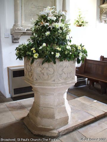 Recent Photograph of St Paul's Church (The Font) (Broadwell)