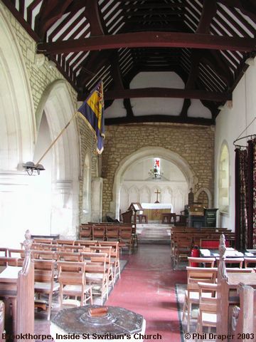 Recent Photograph of Inside St Swithun's Church (Brookthorpe)