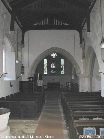 Recent Photograph of Inside St Nicholas's Church (Cherington)