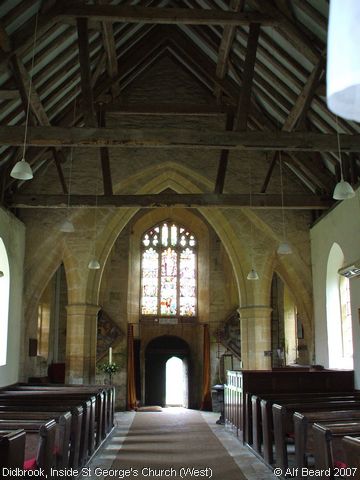 Recent Photograph of Inside St George's Church (West) (Didbrook)