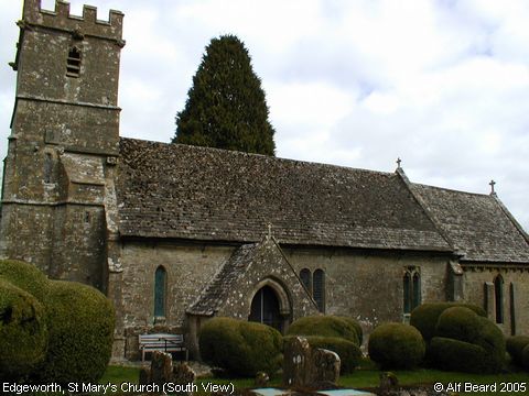 Recent Photograph of St Mary's Church (South View) (Edgeworth)
